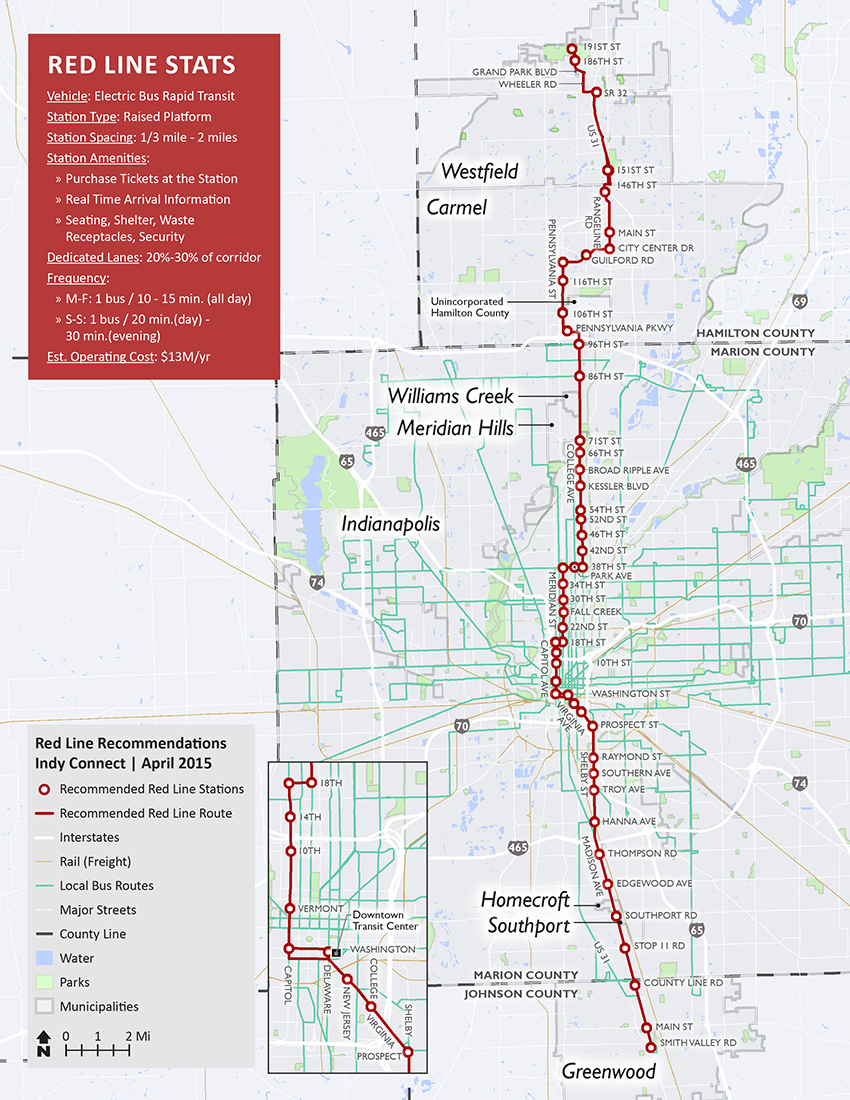 Red Line map - click to expand