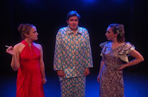 From left, Lizz Krull, Josh Kruze and Paige Brown in The Actor's Nightmare