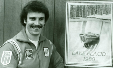 Photo shows Olympian Dick Nalley, who competed in the 1980 Lake Placid Games.