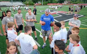 Indianapolis Colts quarterback Andrew Luck held his Change The Play camp in conjunction with Riley Children's Health at Key Stadium. (Photo: Todd Moore)