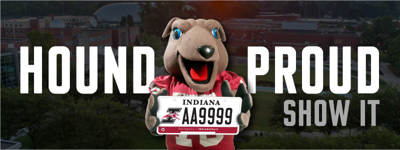 uindy license plate promotion