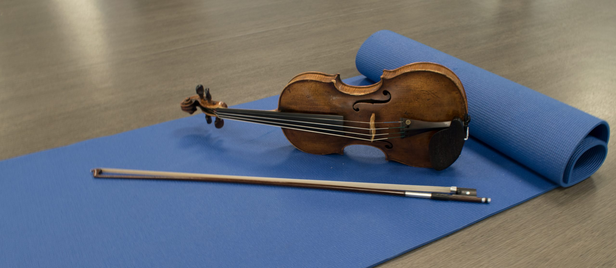 Yoga and violin