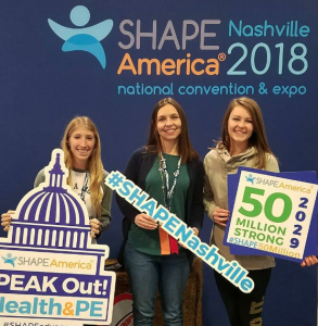 Cassidy Bruner, left, with Cassie Brooks (Brownsburg Middle School) and Alyssa Jackson (Zionsville) 