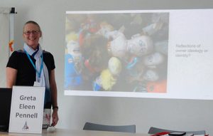 Greta Pennell and her husband Jim Pennell, professor of sociology, presented a paper at the International Toy Research Association (ITRA) World Congress in Paris, France in 2018.