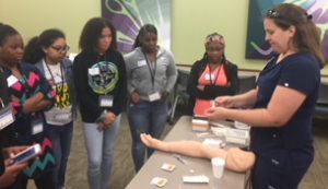 In addition to providing scholarships, the Health Careers Opportunity Program (HCOP) also provides hands-on healthcare activities to students.