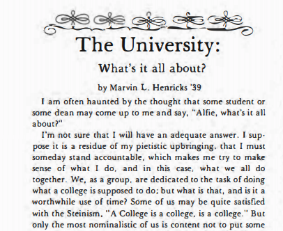 the university clipping