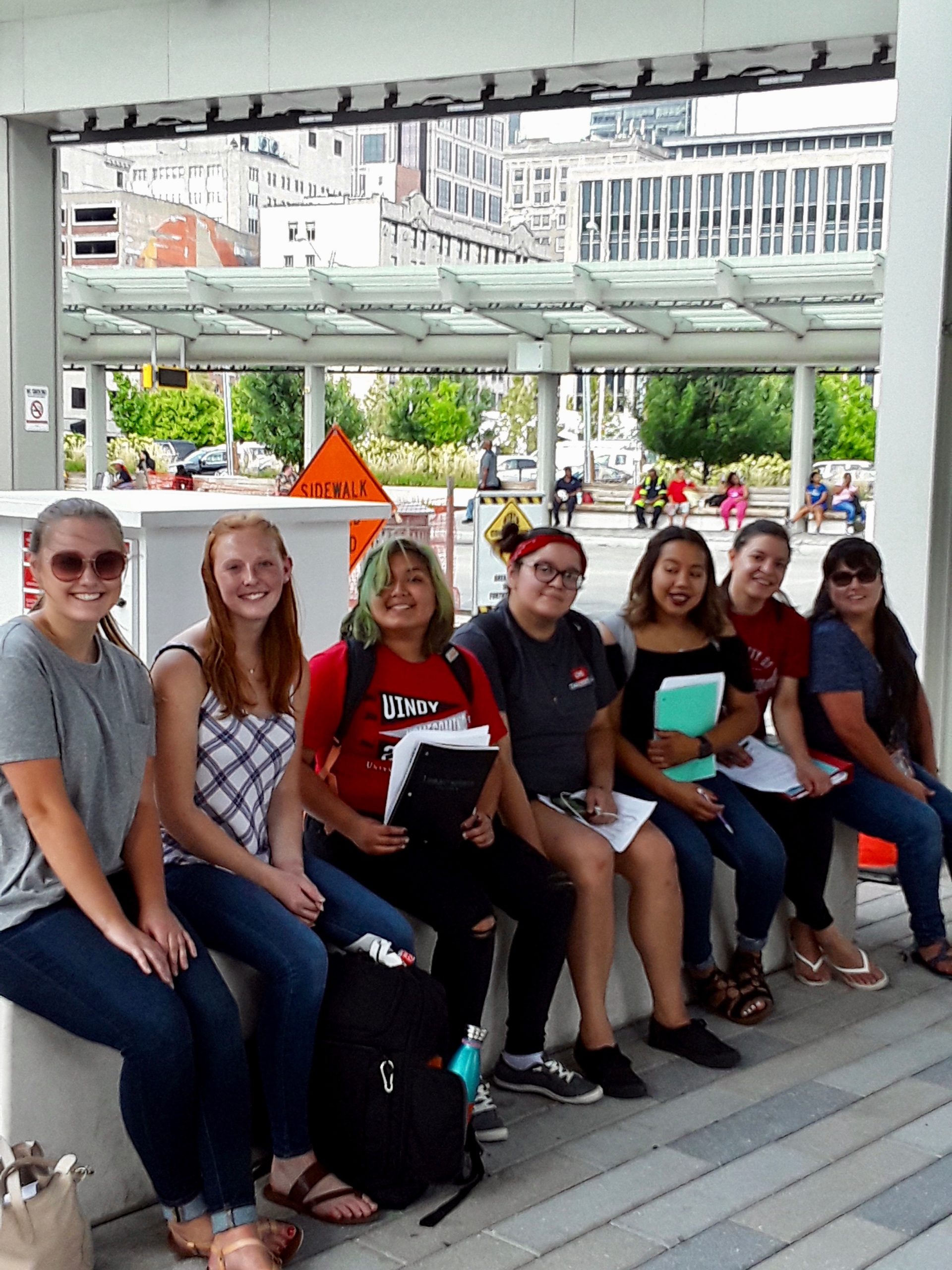 Students on Red Line tour