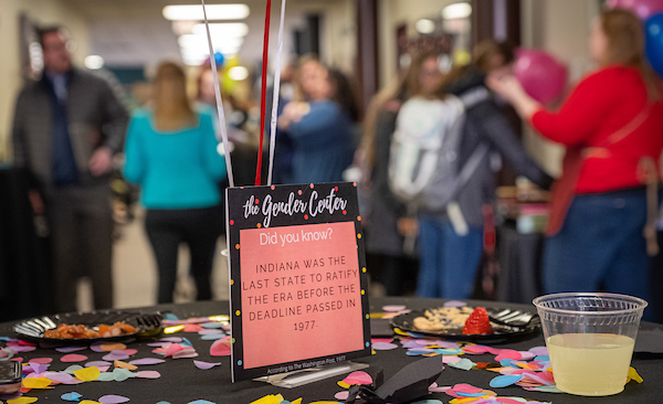 Launch of the Gender Center in room 208C and the adjacent hallways in Schwitzer Center 