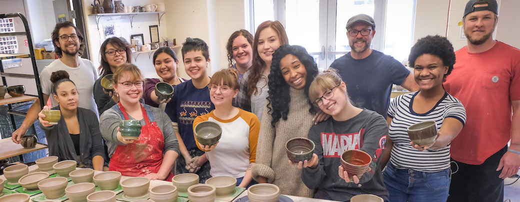 Empty Bowls ceramics group