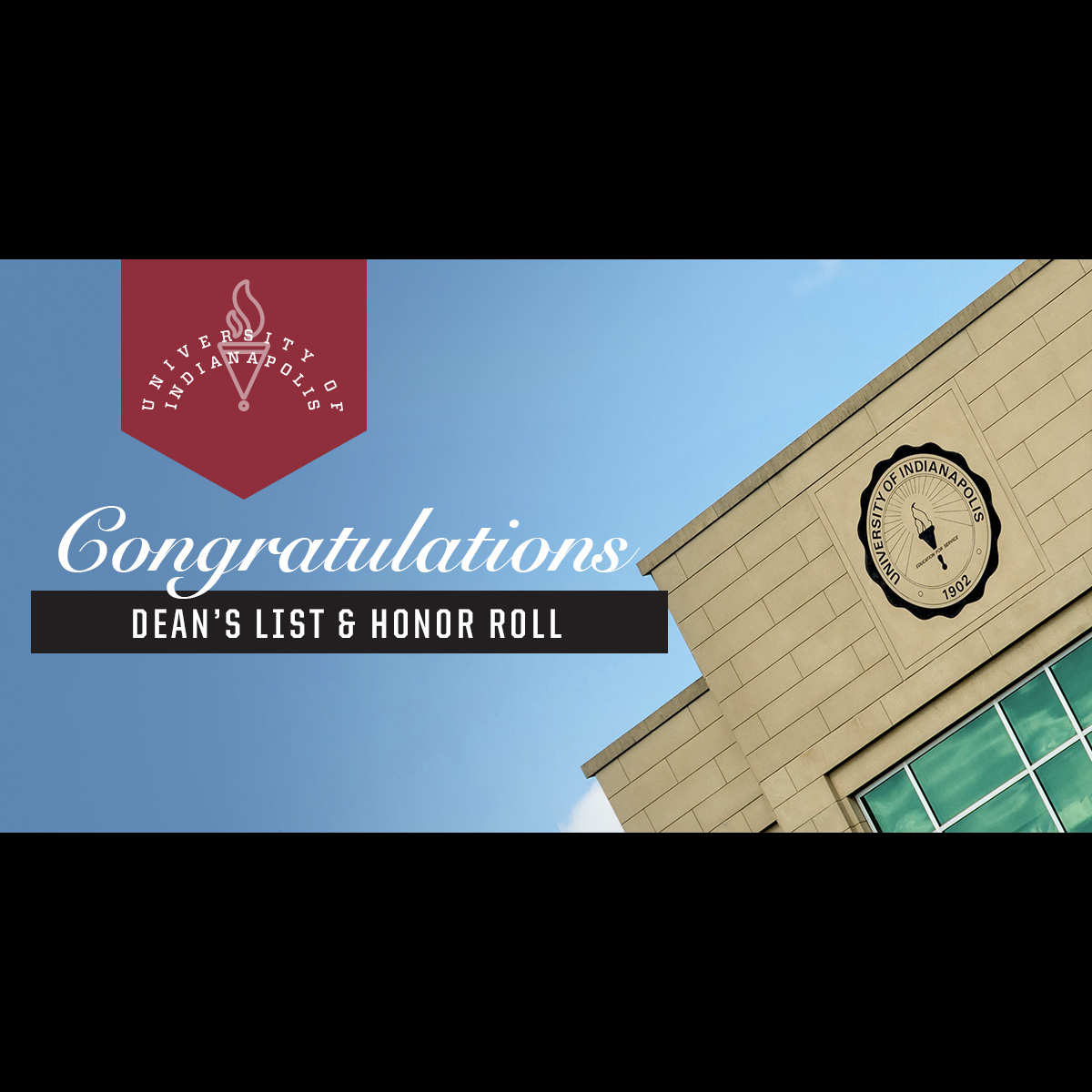 Dean's List and Honor Roll graphic - UIndy