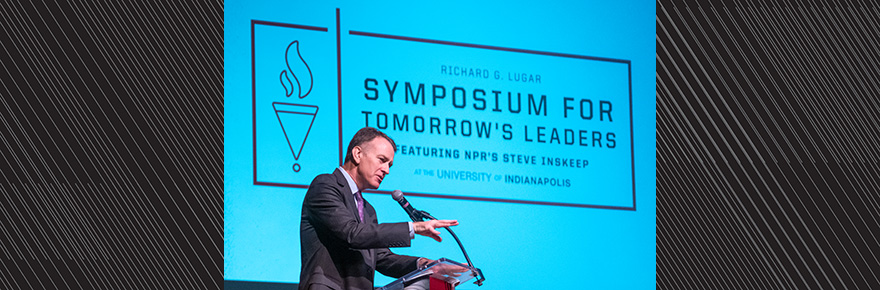 Richard G. Lugar Symposium for Tomorrow's Leaders featuring NPR's Steve Inskeep on Saturday, December 7, 2019.
