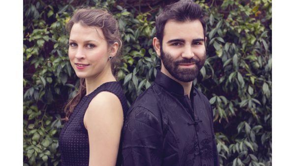 Photo of pianists Giulio Potenza and Oda Voltersvik