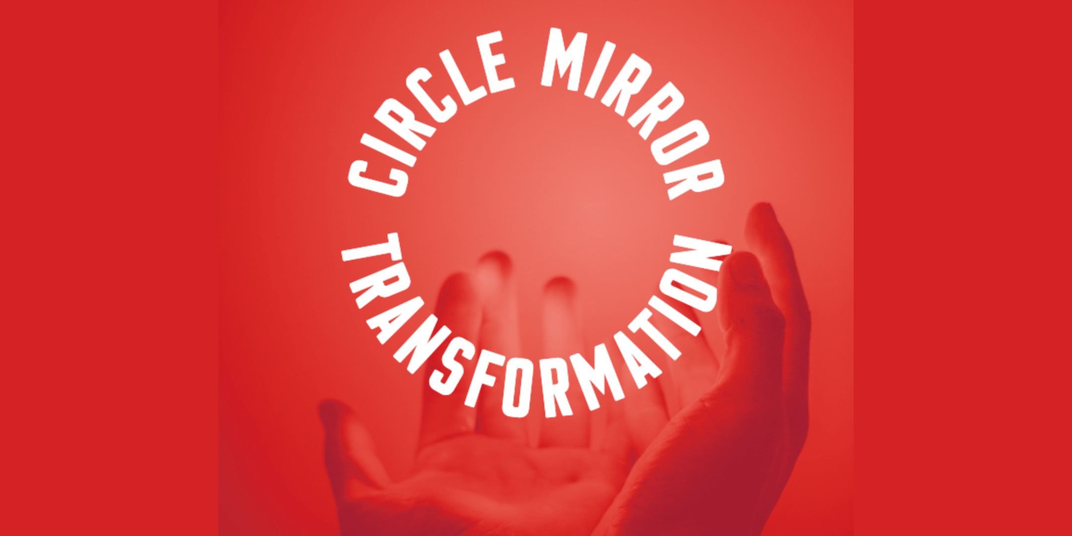 Red rectangle with text in a circle that reads "Circle Mirror Transformation"