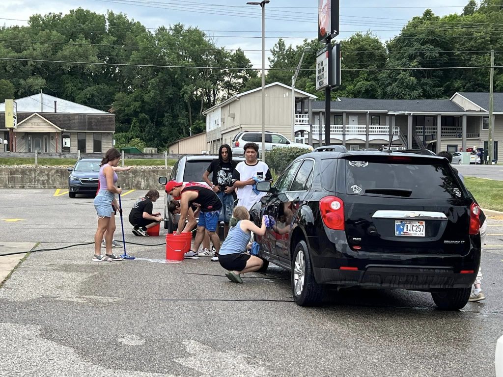 Car wash involving Logansport P-CAP program