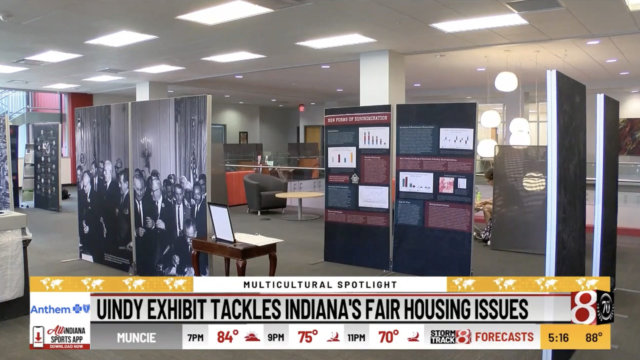 Fair Housing Exhibit at the Krannert Library