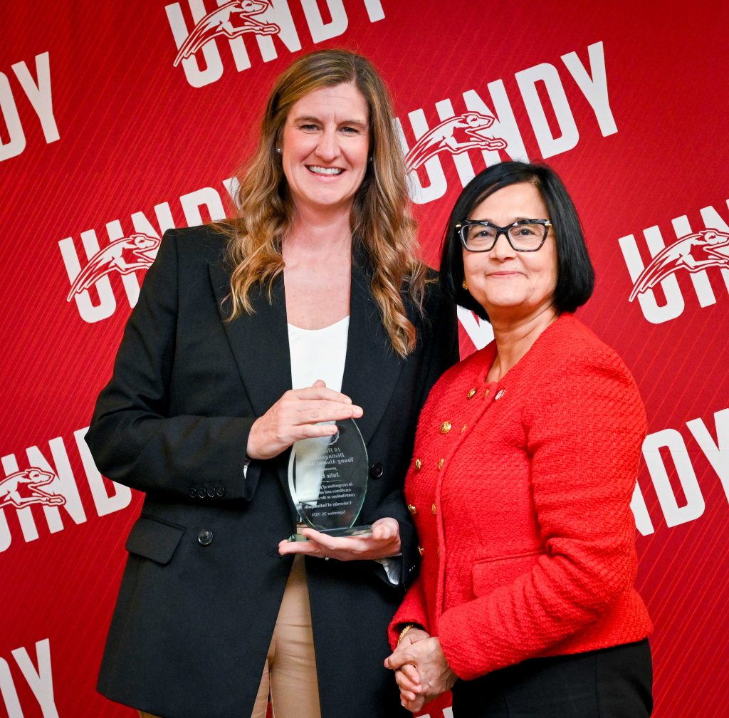 Photo of Julie Lee and President Tanuja Singh