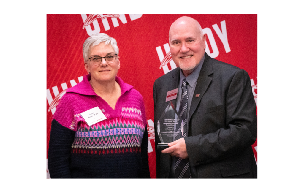 Photo of Debra Ross with Dr. Karl Knapp