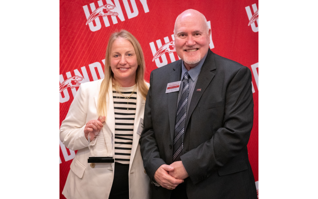 Photo of Rebecca Fromm Quintana with Dr. Karl Knapp