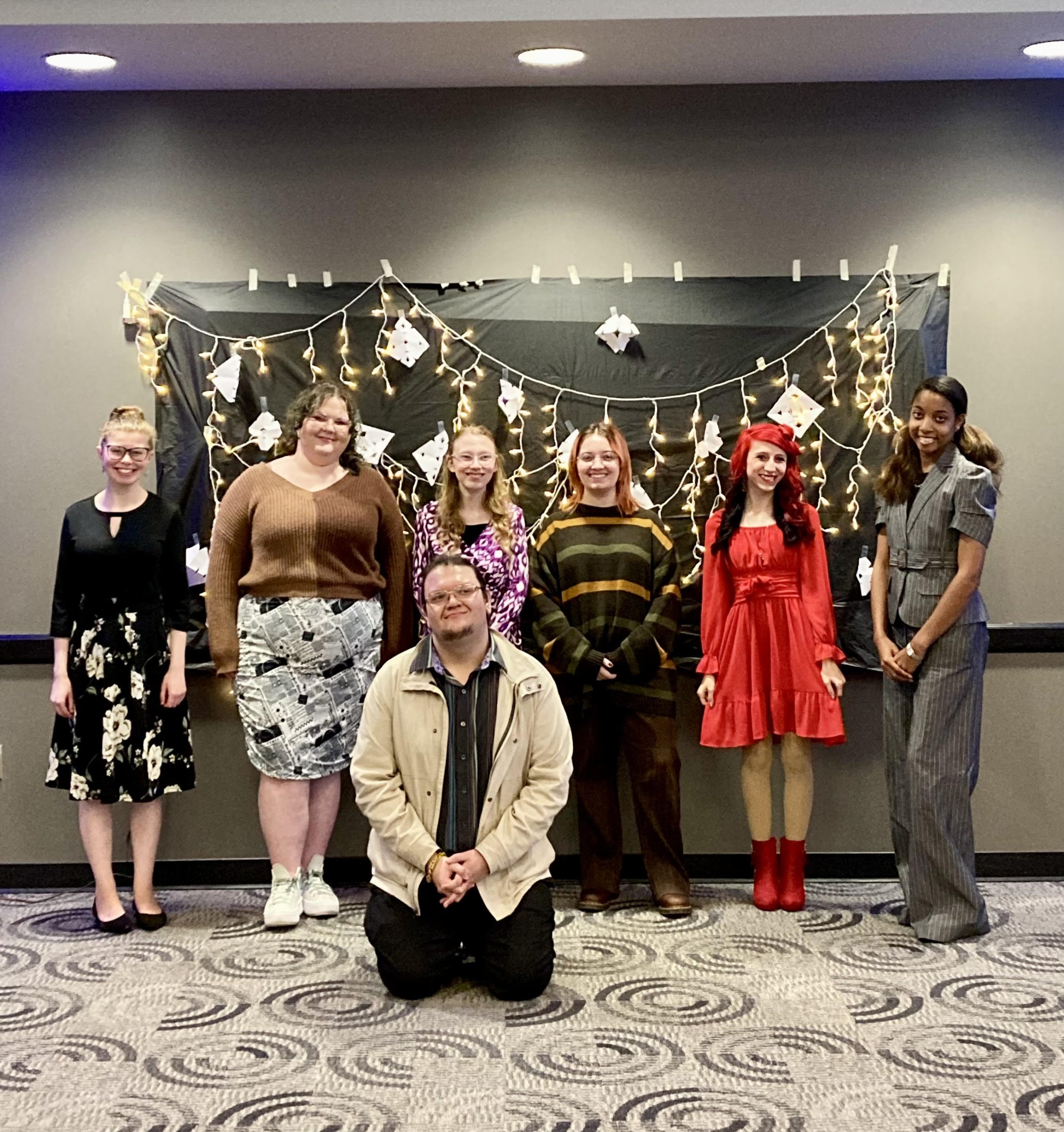 Group photo of UIndy student staff of Etchings Press