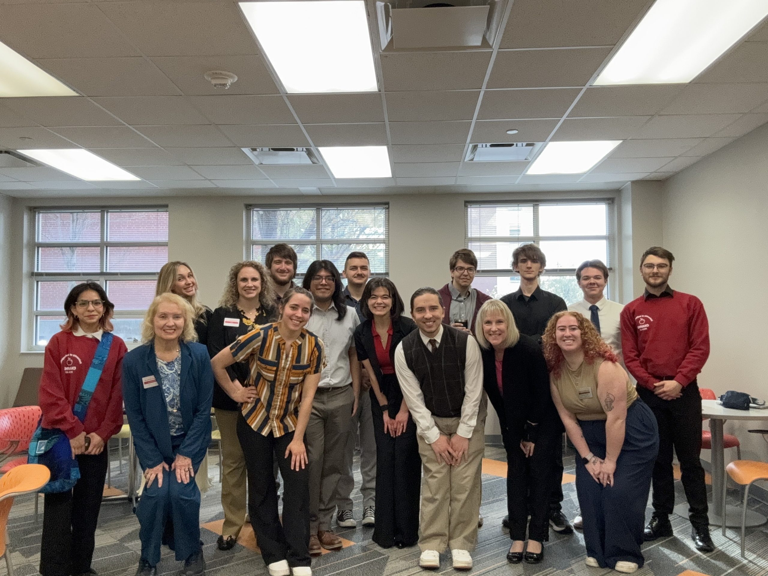 Group photo of the UIndy chapter of the collegiate National Association of Music Educators