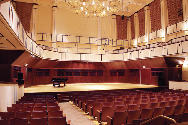 Interior view of Ruth Lilly Performance Hall