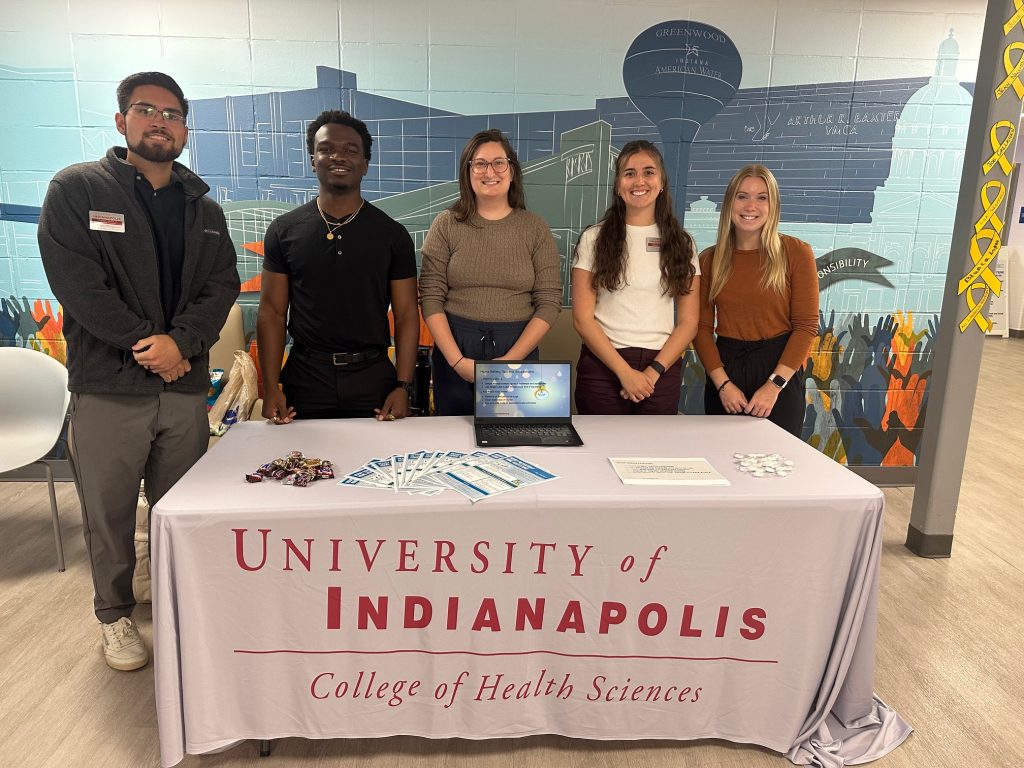 A group of DPT students organized a Health & Wellness Fair at the Baxter YMCA in May 2025