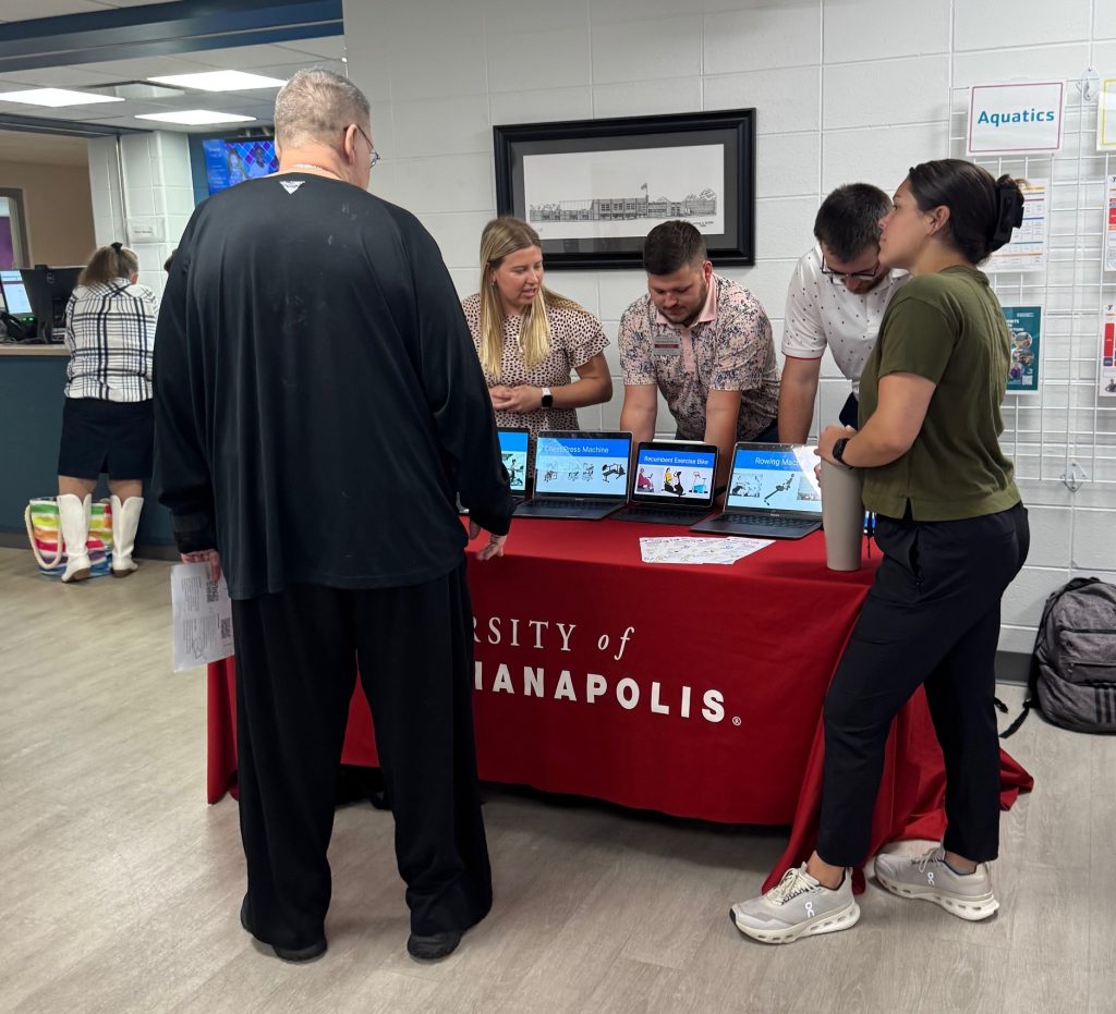 A group of DPT students organized a Health & Wellness Fair at the Baxter YMCA in May 2025