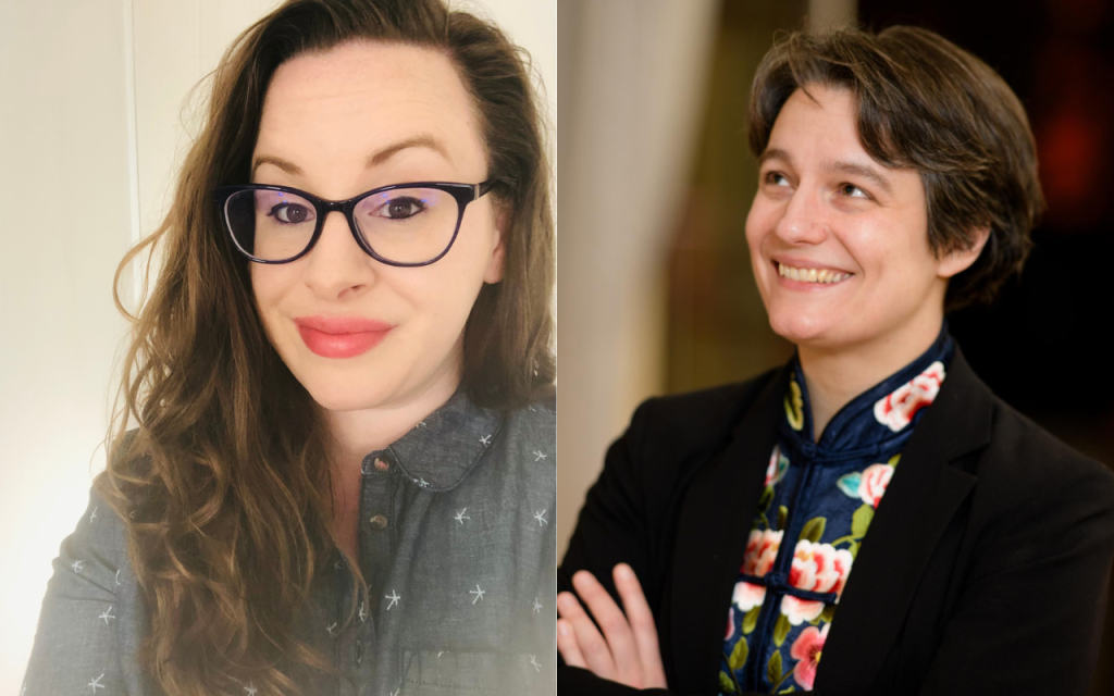 Photo of Christina Thatcher (left) and Abigail Parry (right)
