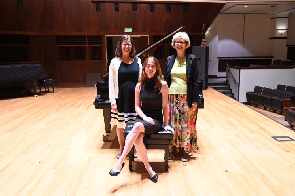 group photo of Dr. Rebecca Sorley, Ashley Marr, and Cheryl Everett