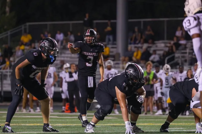UIndy quarterback Gavin Sukup directs the offense. The Greyhounds are 19-4 with Sukup as a starter.