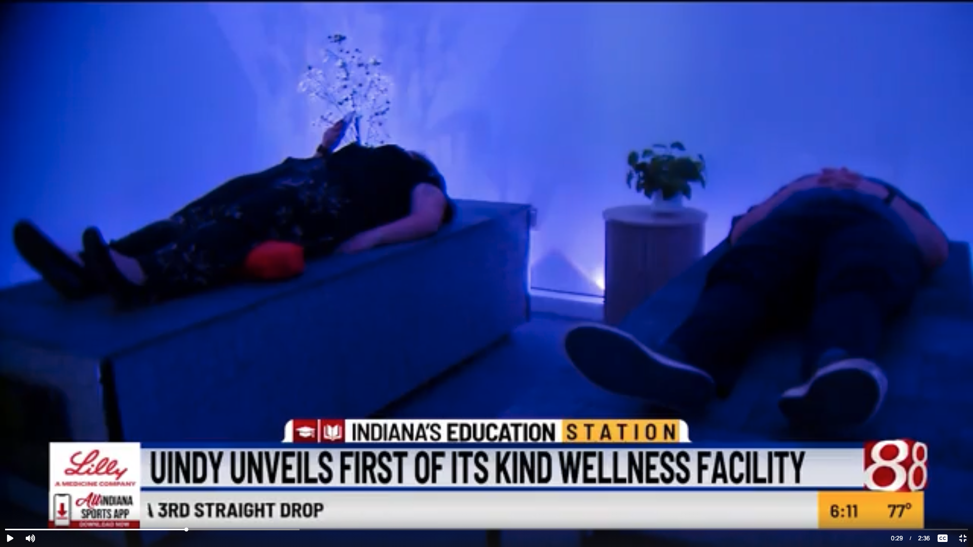The University of Indianapolis officials are unveiling what they believe is the first-of-its-kind wellness center. The center not only helps manage stress, but teaches students how to stay calm and manage anxiety long after graduation.