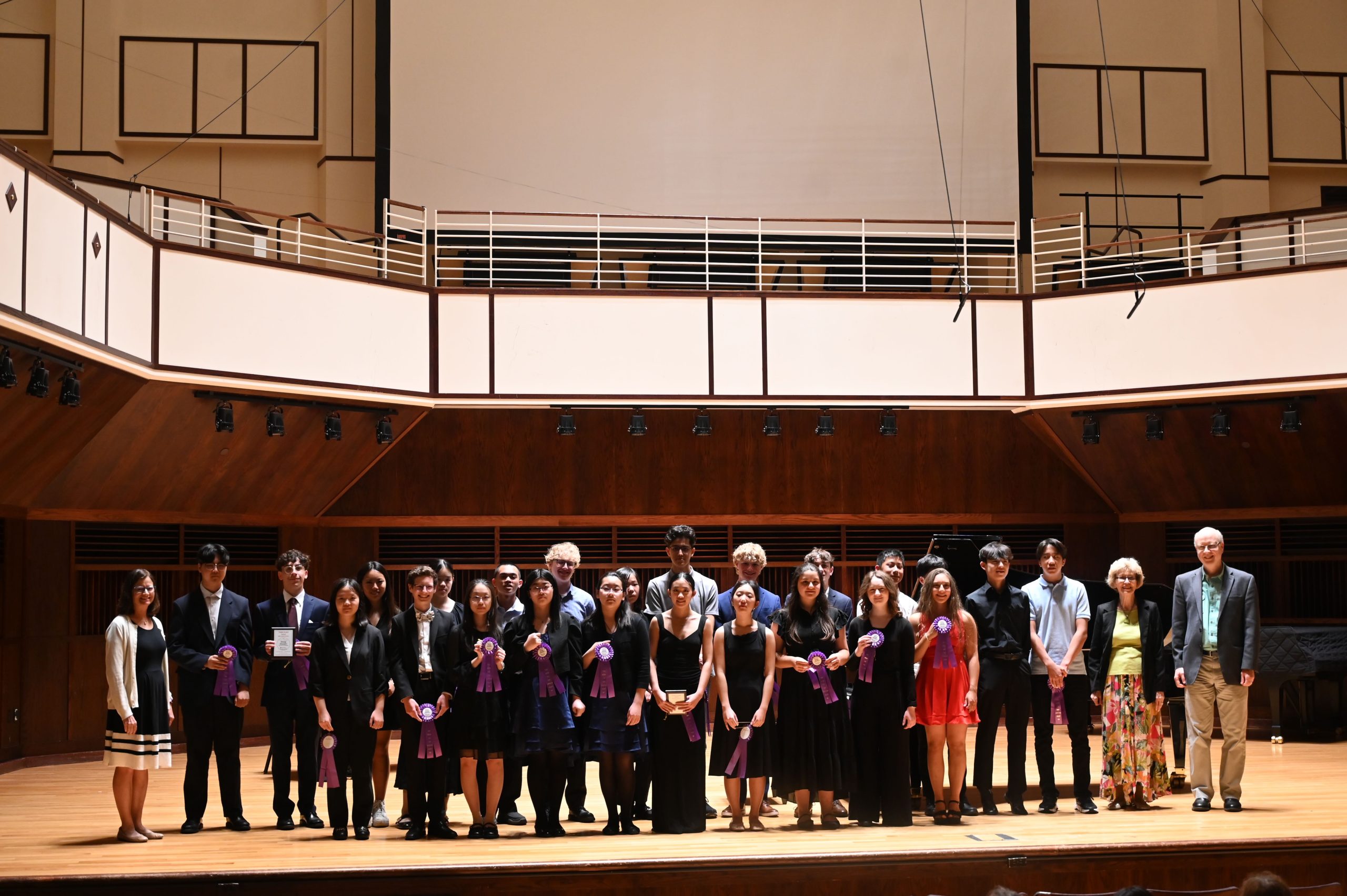 group photo of high school participants of the Young Hoosier State Piano Competition