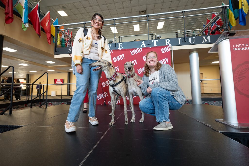 Grady II with students