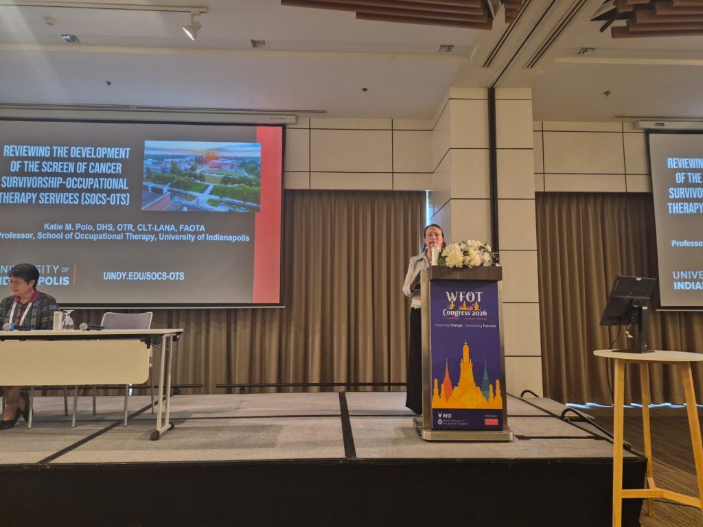 Dr. Katie Polo presents at the 19th WFOT Congress