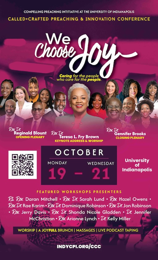 We Choose Joy Poster Preaching Innovation Conference
